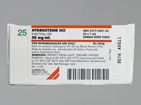 hydroxyzine HCl 50 mg/mL intramuscular solution