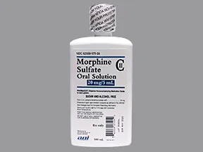 morphine 20 mg/5 mL (4 mg/mL) oral solution