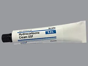 hydrocortisone 2.5 % topical cream with perineal applicator