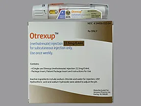 Otrexup (PF) 22.5 mg/0.4 mL subcutaneous auto-injector