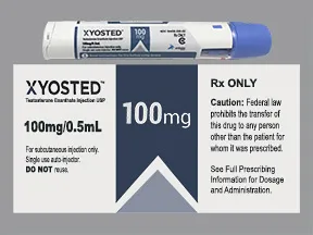 Xyosted 100 mg/0.5 mL subcutaneous auto-injector