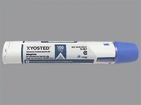 Xyosted 100 mg/0.5 mL subcutaneous auto-injector