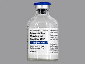 deferoxamine 2 gram solution for injection