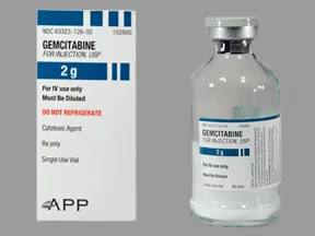 gemcitabine 2 gram intravenous solution