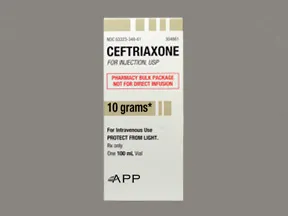 ceftriaxone 10 gram solution for injection