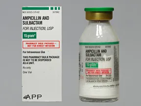 ampicillin-sulbactam 15 gram solution for injection