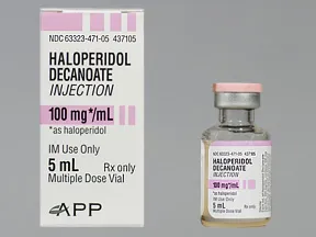 haloperidol decanoate 100 mg/mL intramuscular solution