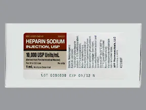 heparin (porcine) 10,000 unit/mL injection solution