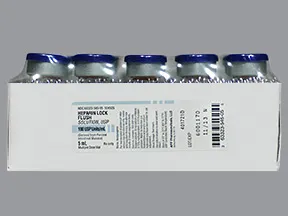 heparin lock flush (porcine) 100 unit/mL intravenous solution