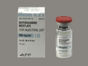 deferoxamine 500 mg solution for injection