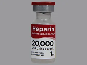 heparin (porcine) 20,000 unit/mL injection solution