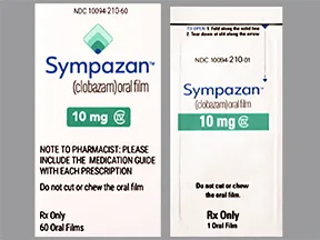 Sympazan 10 mg oral film