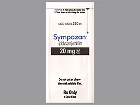 Sympazan 20 mg oral film