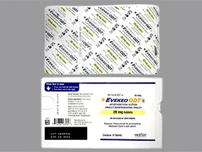 Evekeo ODT 20 mg disintegrating tablet
