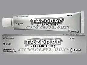 Tazorac 0.05 % topical cream