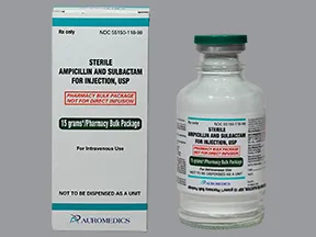ampicillin-sulbactam 15 gram solution for injection