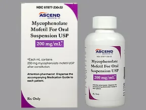 mycophenolate mofetil 200 mg/mL oral suspension