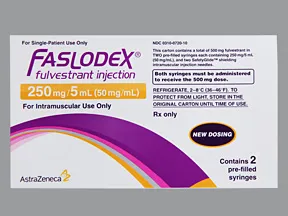 Faslodex 250 mg/5 mL intramuscular syringe