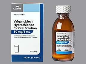 valganciclovir 50 mg/mL oral solution
