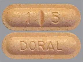 Doral 15 mg tablet