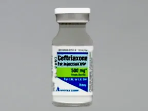 ceftriaxone 500 mg solution for injection