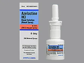 azelastine 205.5 mcg (0.15 %) nasal spray
