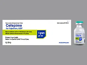 cefepime 1 gram solution for injection