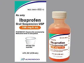 ibuprofen 100 mg/5 mL oral suspension