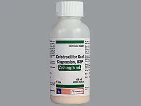 cefadroxil 250 mg/5 mL oral suspension