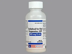 cefadroxil 500 mg/5 mL oral suspension