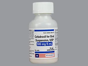 cefadroxil 500 mg/5 mL oral suspension