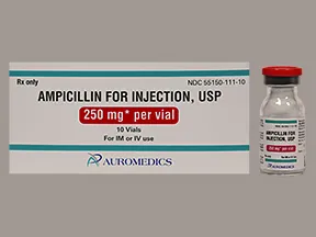 ampicillin 250 mg solution for injection