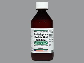 escitalopram 5 mg/5 mL oral solution