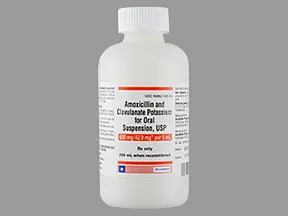 amoxicillin 600 mg-potassium clavulanate 42.9 mg/5 mL oral suspension