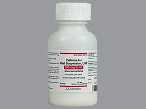 cefixime 200 mg/5 mL oral suspension