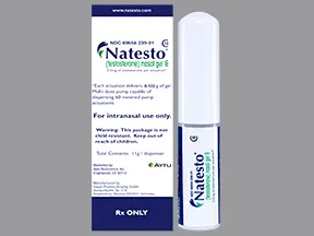 Natesto 5.5 mg/0.122 gram per actuation nasal gel pump