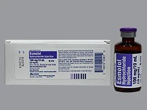 esmolol 100 mg/10 mL (10 mg/mL) intravenous solution