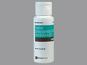 sulfacetamide sodium 9.8 %-sulfur 4.8 % lotion