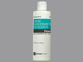 sulfacetamide sodium-sulfur 10 %-5 % (w/w) topical cleanser