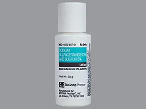 sulfacetamide sodium-sulfur 10 %-5 % (w/w) lotion