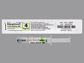 morphine 4 mg/mL injection syringe