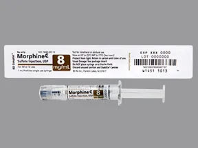 morphine 8 mg/mL injection syringe