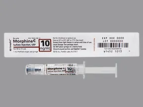 morphine 10 mg/mL injection syringe