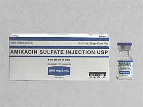 amikacin 500 mg/2 mL injection solution