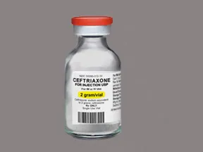 ceftriaxone 2 gram solution for injection