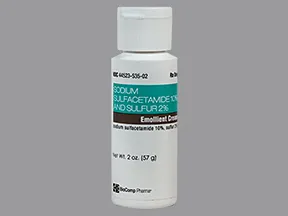 sulfacetamide sodium-sulfur 10 %-2 % topical cream