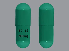 dimethyl fumarate 240 mg capsule,delayed release