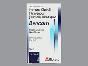 Bivigam 10 % intravenous solution