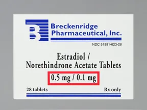 estradiol-norethindrone acet 0.5 mg-0.1 mg tablet