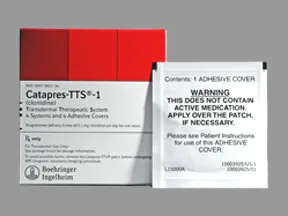 Catapres-TTS-1 0.1 mg/24 hr transdermal patch